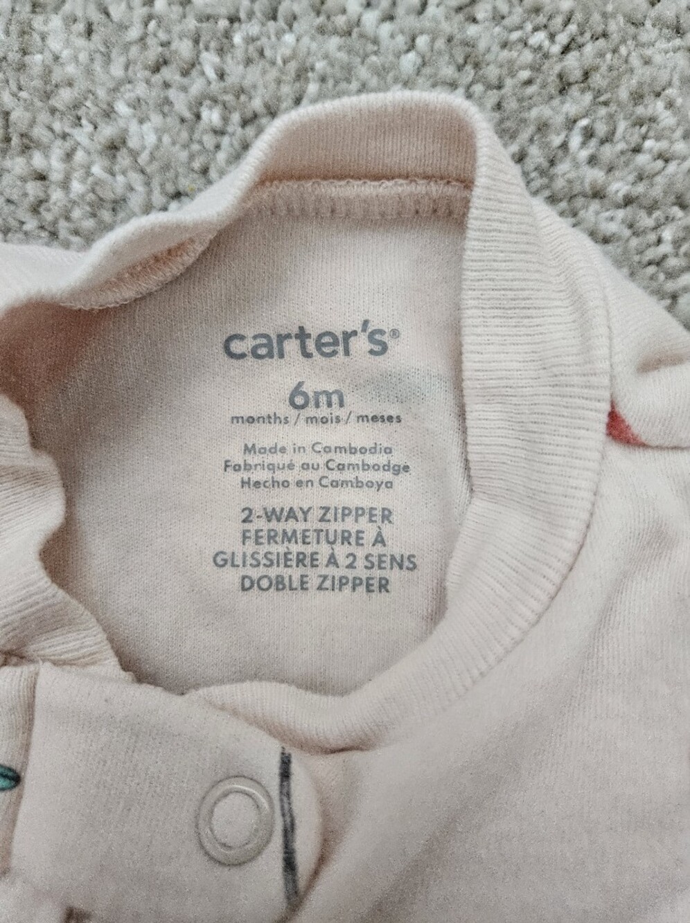 Carters (9) & Wonder Nation (1) BUNDLE OF 10 PAJAMAS 6-9M - Picture 8 of 13